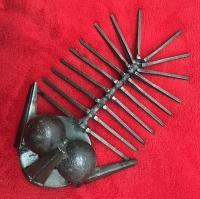 Trilobite Metal Sculpture One of a Kind, Handmade, Original