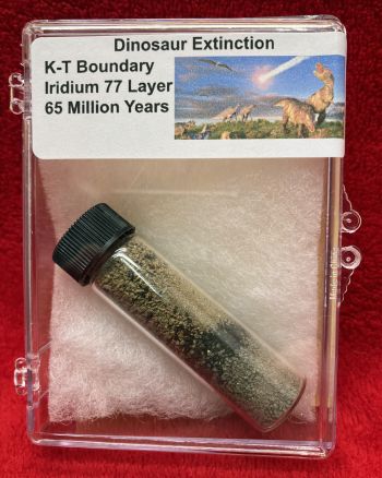 Dinosaur Extinction Event Layer K-PG (K-T) Boundary Soil Sample Case