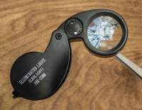 Illuminated 10X 25mm Magnifier Loupe